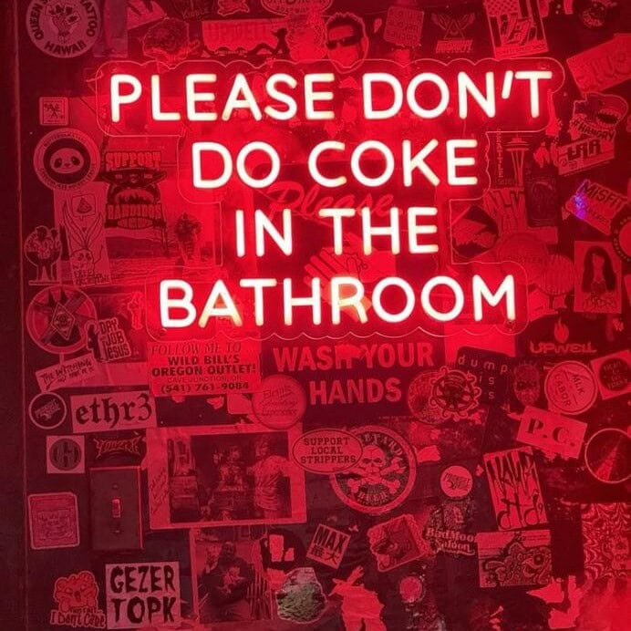 red led neon sign