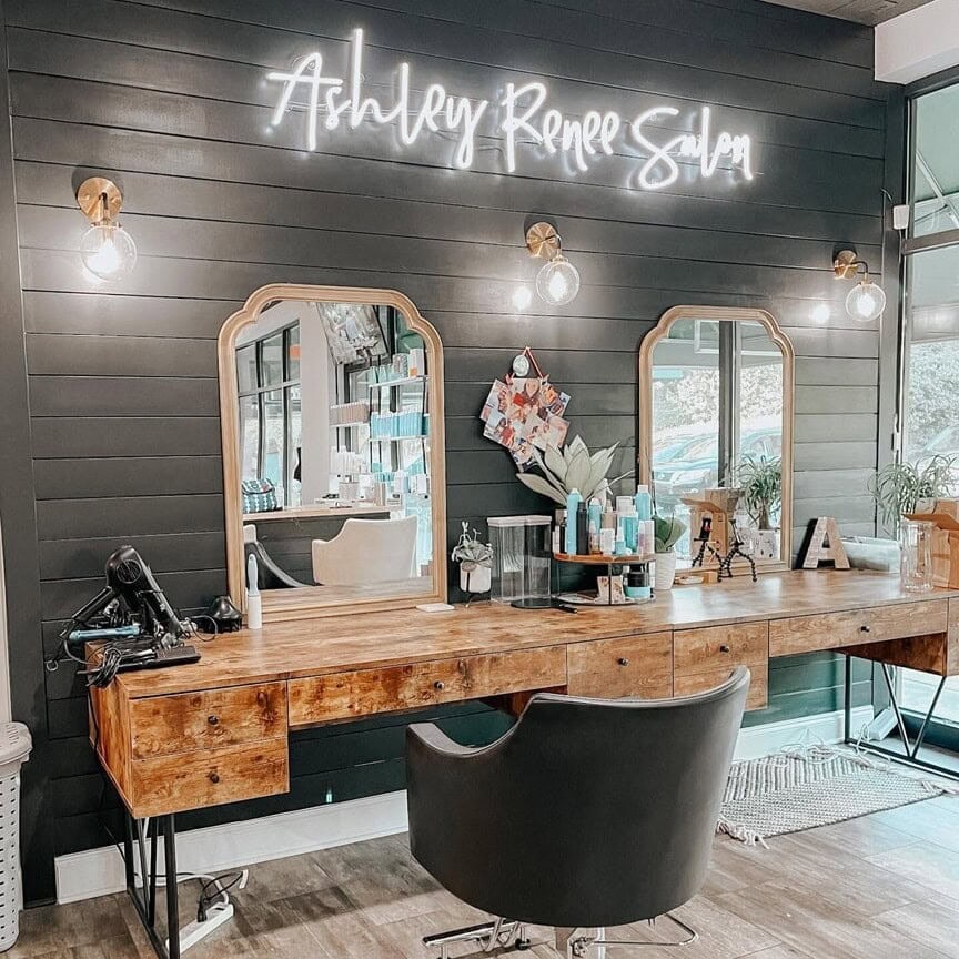 salon and spa custom neon sign