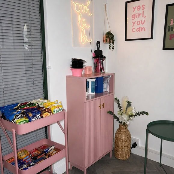 small office neon sign for resting area