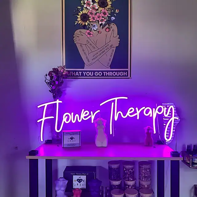spa custom neon sign, neon light