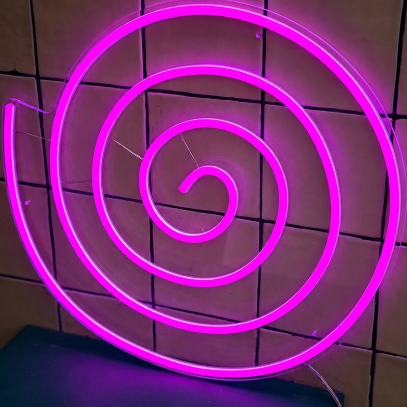 Spiral Circle Abstract neon sign Home Decor Neon Light