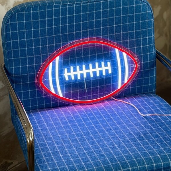 football neon sign home decor