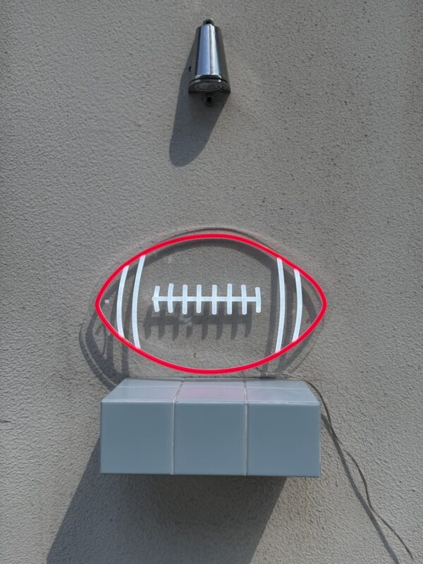 football neon sign room decor